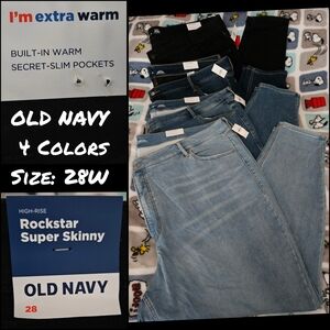 #651  Old Navy High-Rise Super Skinny Rockstar Jeans,Varies Colors Available